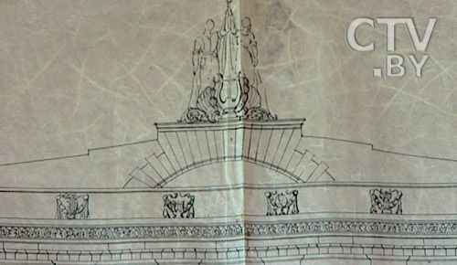 Фото. План здания телецентра в Минске