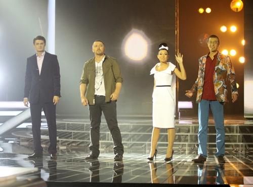 Судьи шоу Х-фактор: Игорь Кондратюк, Серега, Елка и Сергей Соседов