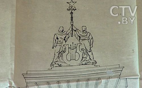 Фото. План здания телецентра в Минске