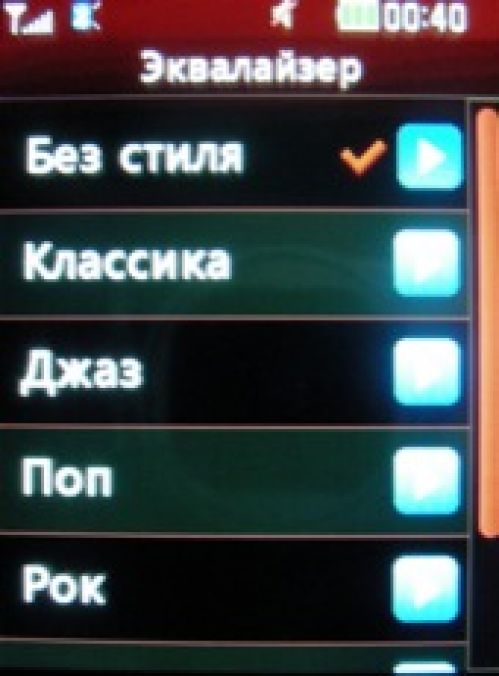 Скриншот LG T300