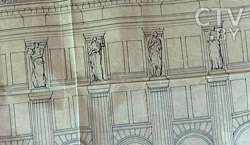 Фото. План здания телецентра в Минске