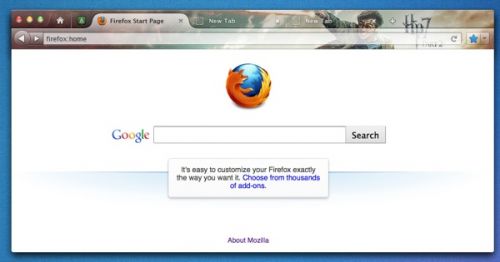 Mozilla показала интерфейс браузера Firefox 9