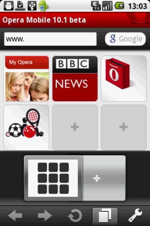 Opera Mobile для ОС Android Opera Mobile для ОС Android