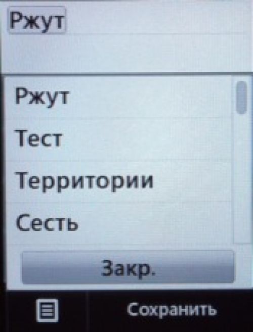 Скриншот LG T300
