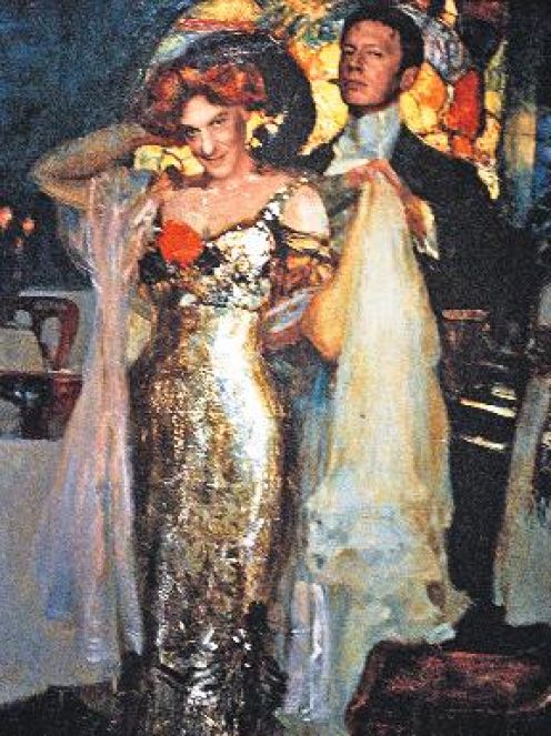 Новое слово в ресторанном бизнесе: стены заведения под названием &laquo;Улицы разбитых фонарей&raquo; украшают исторические полотна с лицами владельцев - Александра Половцева (слева) и Михаила Трухина. 