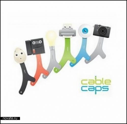 Креативные *подтяжки* Cable Caps для USB-проводов