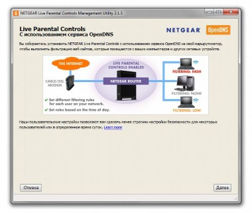 Netgear WNR1000: родительский контроль