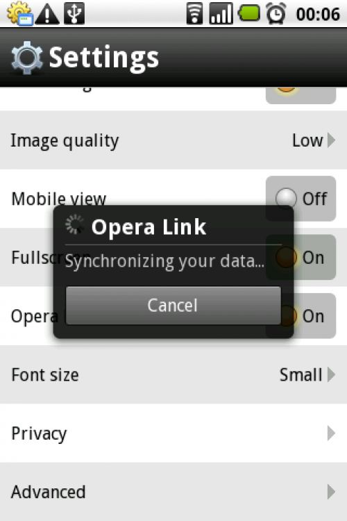 Opera Mini для Android
