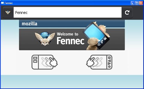 Предварительный обзор браузера Mozilla Fennec