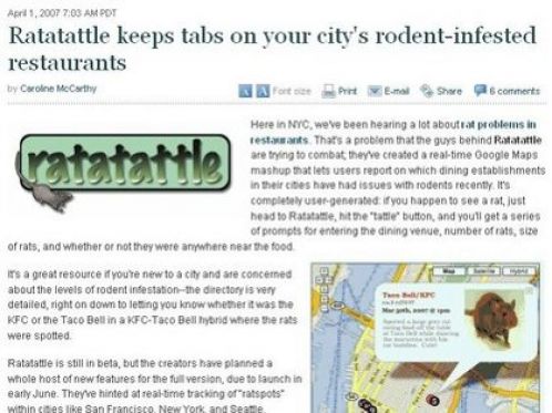 Отслеживание грызунов по Google Maps