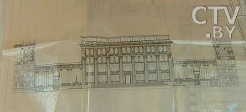 Фото. План здания телецентра в Минске