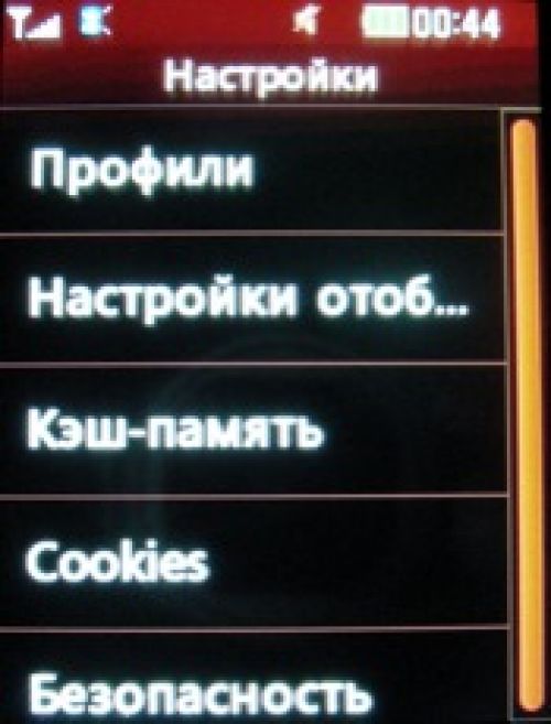 Скриншот LG T300