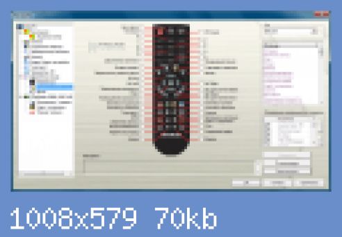 Возможности по переназначению кнопок дистанционного пульта