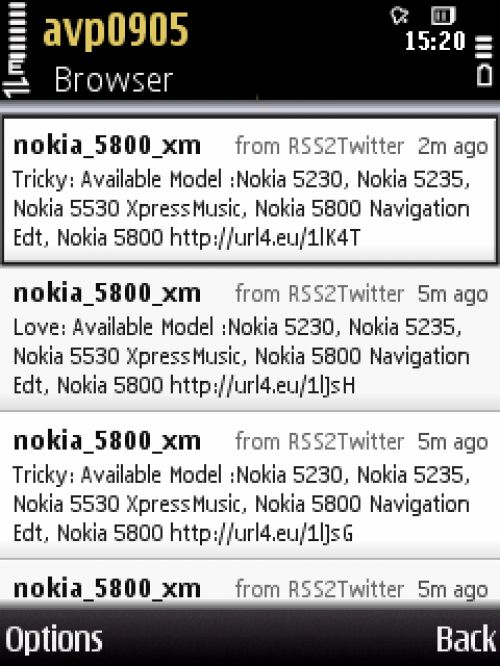 Обзор Twitter-клиентов для ОС Symbian S60