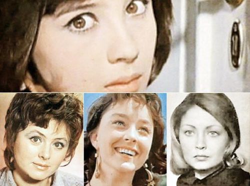 Роль Нины сыграла Наталья Варлей, а пробовались Селезнева, Вертинская, Болотова (внизу, слева направо).