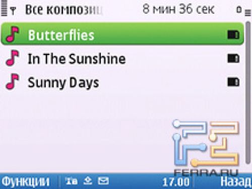 Музыкальный проигрыватель Nokia E5-00