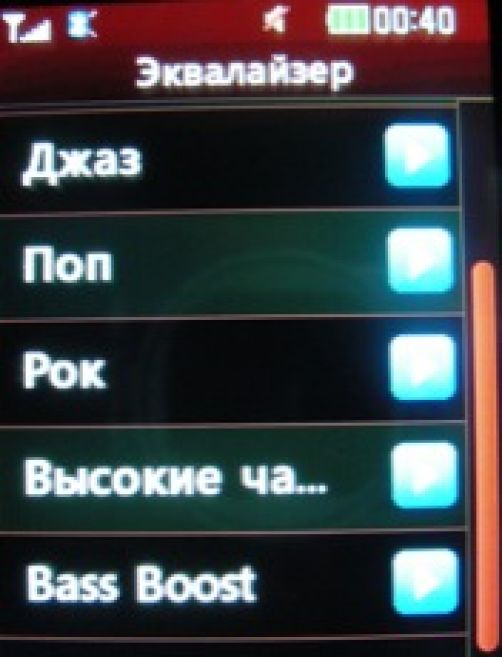 Скриншот LG T300