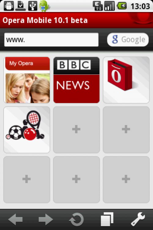 Opera Mobile для ОС Android Opera Mobile для ОС Android