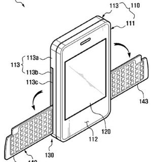 Samsung запатентовала клавиатуру для мобильных