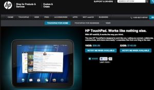 Все HP TouchPad распроданы