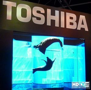 Дисплеи Toshiba одновременно отображают 2D и 3D