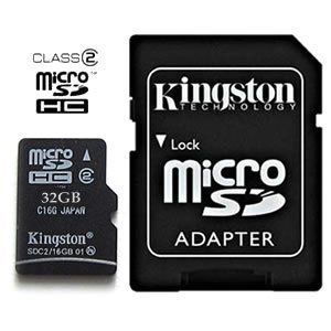 Kingston начал поставки 32 Гб карт microSD