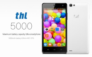 Смартфон THL 5000 оснащён аккумулятором ёмкостью 5000 мА·ч