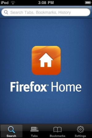 Firefox Home - вкладки и история десктопного браузера Firefox на iPhone