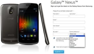 В США «гуглофон» Galaxy Nexus будут предлагать семь операторов?