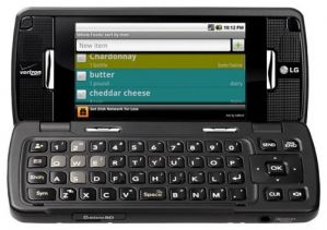 LG enV Touch 2 - большая «горизонтальная» раскладушка с QWERTY