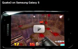 Дуэль Samsung Galaxy S и Google Nexus One, оружие - игра Quake 3