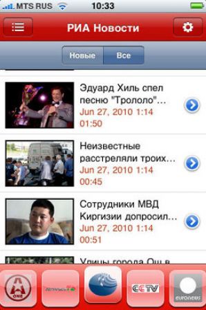РИА Новости начинает видеовещание на "Мобильном ТВ" МТС