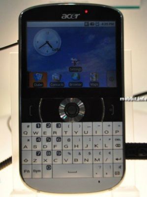 Acer beTouch E130 - QWERTY-смартфон на Android'е