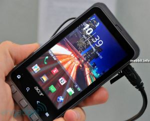 Acer Stream - смартфон с AMOLED-дисплеем и 1 ГГц процессором