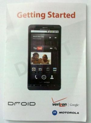 Motorola Droid (Shadow?): неофициальное фото неанонсированного смартфона