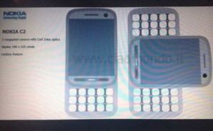 «Шпионское» изображение Nokia C2: «реинкарнация» Nokia 6800?