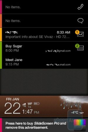 SlideScreen – новый домашний экран для Android