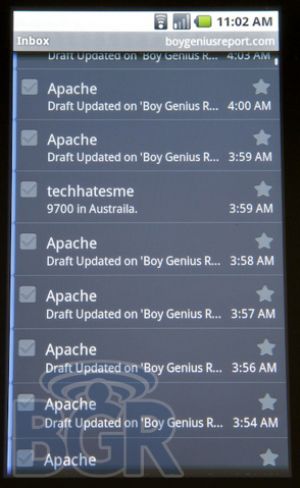 Скриншоты операционной системы Android 2.0