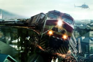 «Неуправляемый» поезд переехал «Мегамозг»