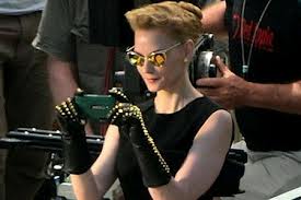 Светлана Ходченкова на съемках "Росомахи"