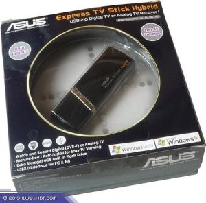 ASUS Express TV Stick Hybrid гибридный TV- и FM-тюнер с интерфейсом USB 2.0 ASUS Express TV Stick Hybrid гибридный TV- и FM-тюнер с интерфейсом USB 2.0