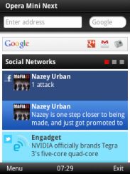 MWC 2012: выпущена тестовая версия мобильного браузера Opera Mini 7