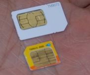 Карты nano-SIM на 30% меньше micro-SIM