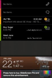 SlideScreen – новый домашний экран для Android